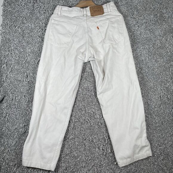 VINTAGE Levi 550 Orange Tab Jeans Men's 32x30 White Made In USA VTG Denim - Picture 5 of 9